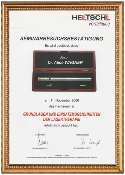 Einblick in die Ordination Dr. Alice Wagner